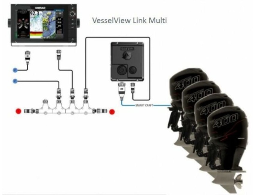 Mercury Smartcraft Vessel View Link Multi Engine Outboard